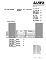 Sanyo DCX-8CT - Service Manual